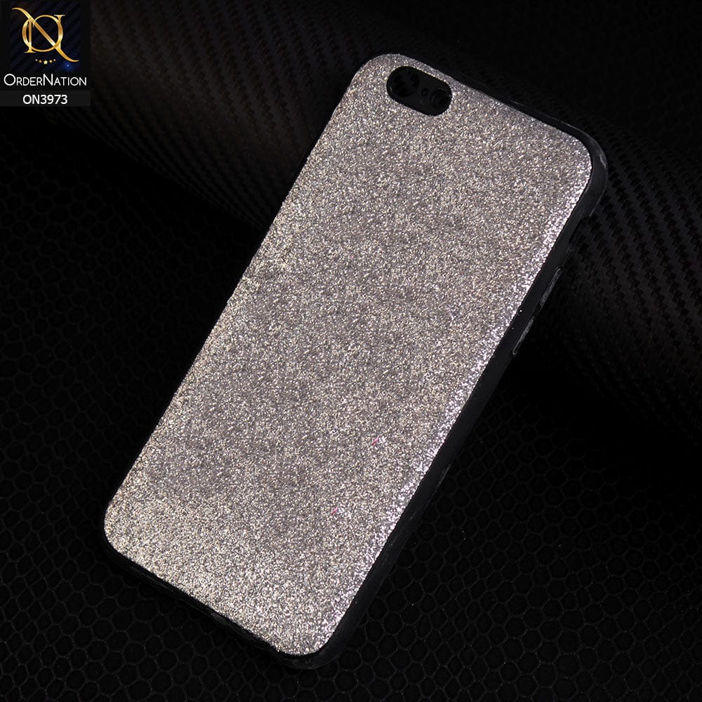 iPhone SE 2020 Cover - Silver - New Bling Bling Shiny Sparkle Soft Silicone Protective Case