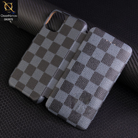 iPhone 11 Pro Cover - Grey - New Leather Texture Style Flip Book Case