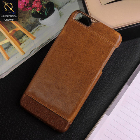 iPhone 6 Plus & iPhone 6S Plus Cover - Brown - New Premuim Leather Texture Protective Case