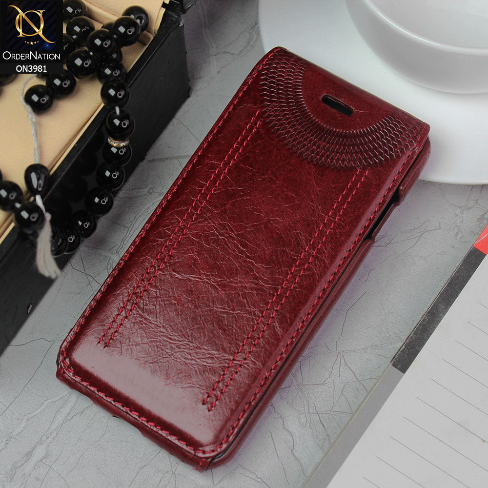 iPhone 6 & iPhone 6S Cover - Red -  New Premium  Leather Flip Book Protective Case