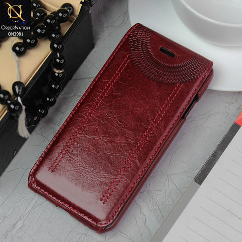iPhone 6 & iPhone 6S Cover - Red -  New Premium  Leather Flip Book Protective Case