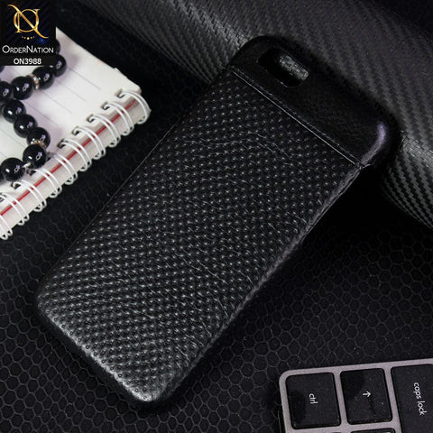iPhone 6S / 6 Cover - Black - New Leather Texture Doted Design Protective Case