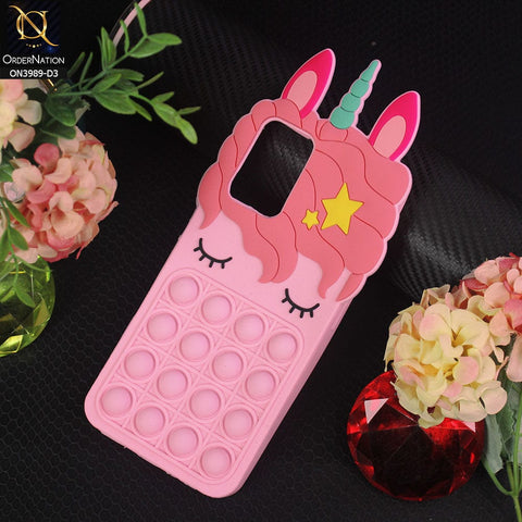 Samsung Galaxy A51 Cover - Design 4 - 3D Cute Cartoon POP It Bubble Relieve Stress Soft Case