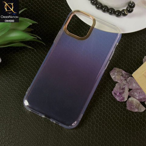 iPhone 13 Pro Max Cover - Magenta - New Electroplated Camera Ring Soft Borders Acrylic  Semi-transparent Case