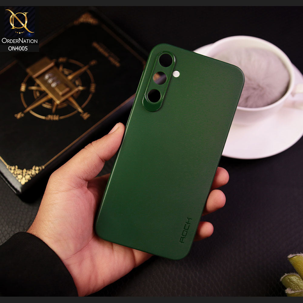 Samsung Galaxy A13 5G - Green - New Hybrid Rock Soft Silicon Case With Shiny Camera Ring