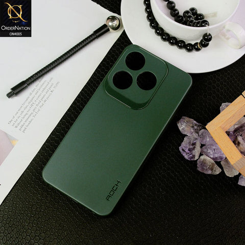 Tecno Spark 10 Cover - Green - New Hybrid Rock Soft Silicon Case With Shiny Camera Ring