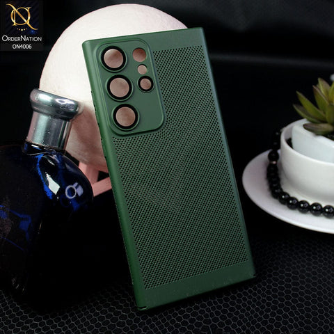 Samsung Galaxy S23 Ultra 5G Cover - Green - New Premium Line Protective Camera Lense Protection Case