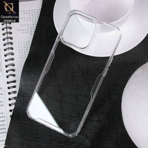 iPhone 15 Pro Max Cover - Transparent - New NILLKIN Nature TPU Pro 4D Camera Bumper Protective case