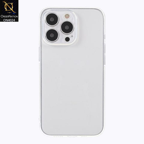 iPhone 15 Pro Max Cover - Transparent - TOTU Soft Series Anti-Drop Clear Light Slim Flexible TPU Cases