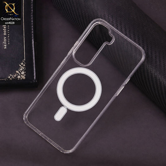 Infinix Hot 50 Pro Cover - Transparent - New Clear Back Soft Borders MagSafe Case With Camera Bumper Protection