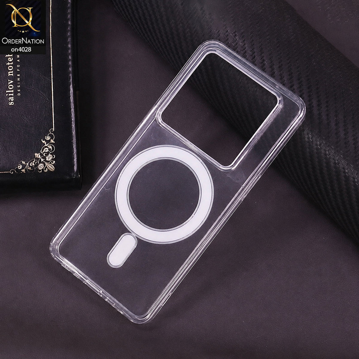 Infinix Note 40 Pro 5G Cover - Transparent - New Clear Back Soft Borders MagSafe Case With Camera Bumper Protection