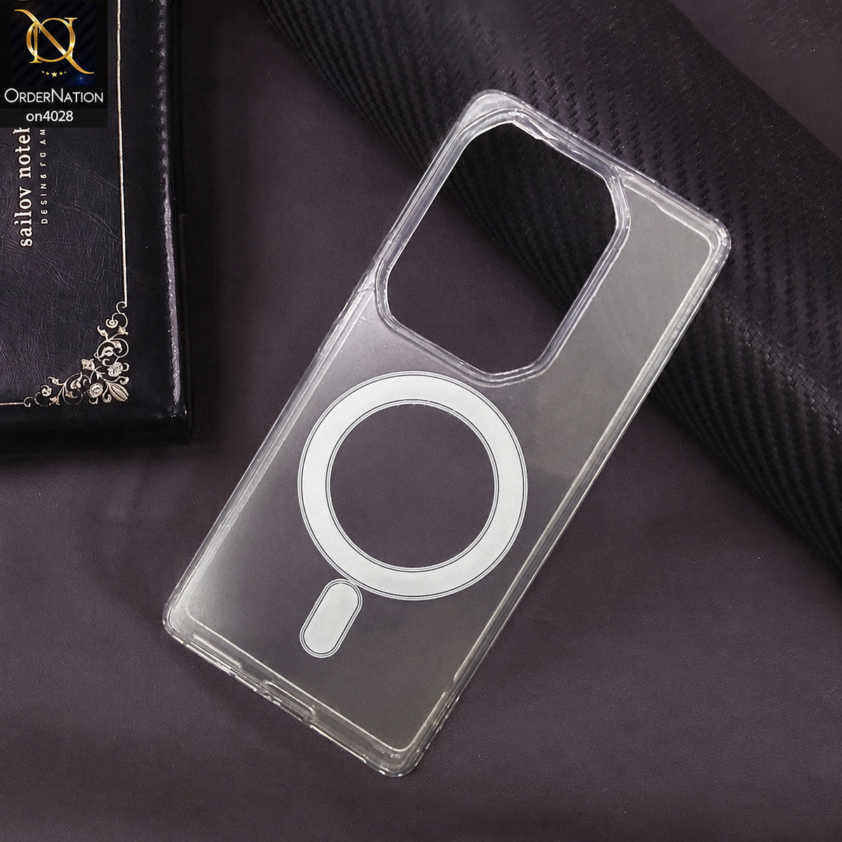 Infinix Note 50 4G Cover - Transparent - New Clear Back Soft Borders MagSafe Case With Camera Bumper Protection