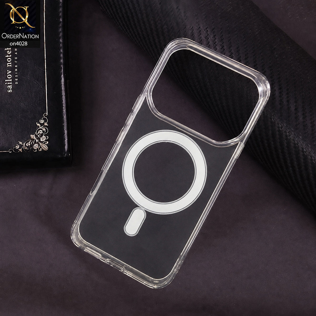 Infinix Note 60 Cover - Transparent - New Clear Back Soft Borders MagSafe Case With Camera Bumper Protection