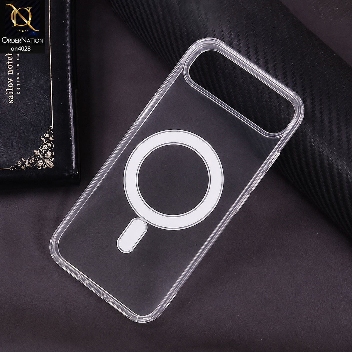 Infinix Smart 10 Plus Cover - Transparent - New Clear Back Soft Borders MagSafe Case With Camera Bumper Protection