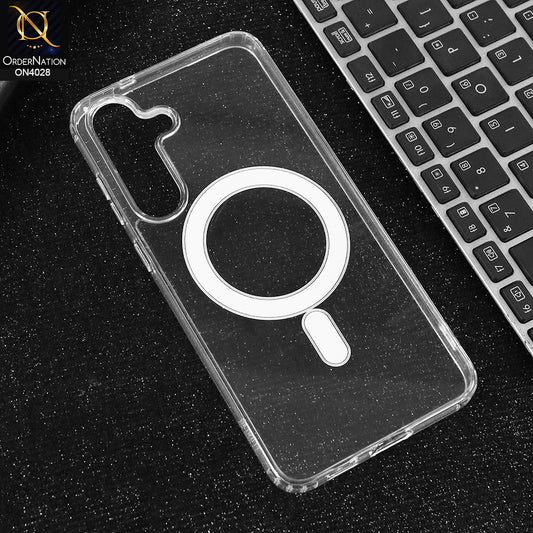 Samsung Galaxy S25 FE Cover - Transparent  - EOURO Shock Resistant New Ariclic Clear Case With MagSafe