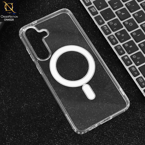 Samsung Galaxy S25 FE Cover - Transparent  - EOURO Shock Resistant New Ariclic Clear Case With MagSafe