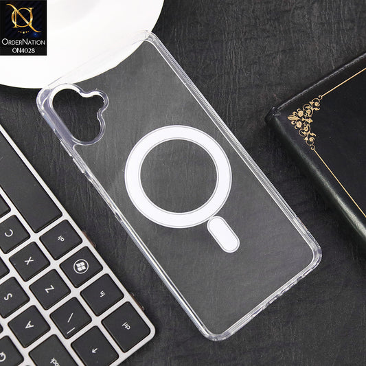 Samsung Galaxy A06 Cover - Transparent - New Clear Back Soft Borders MagSafe Case With Camera Bumper Protection