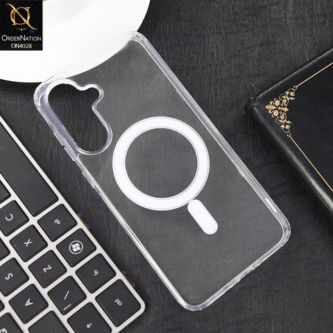 Samsung Galaxy A36 Cover - Transparent - New Clear Back Soft Borders MagSafe Case With Camera Bumper Protection