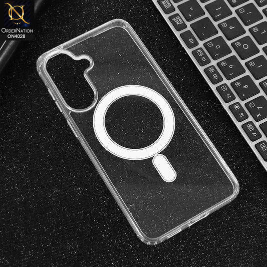 Samsung Galaxy A37 Cover - Transparent  - EOURO Shock Resistant New Ariclic Clear Case With MagSafe
