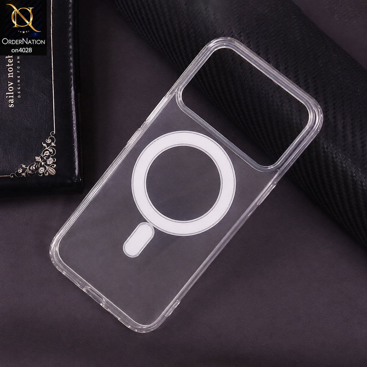 Tecno Spark 50 4G Cover - Transparent - New Clear Back Soft Borders MagSafe Case With Camera Bumper Protection