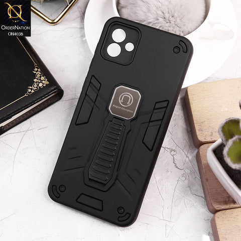 Samsung Galaxy M13 5G Cover - Black - Luxury Hybrid Shockproof Magnet Adsorption Stand Case