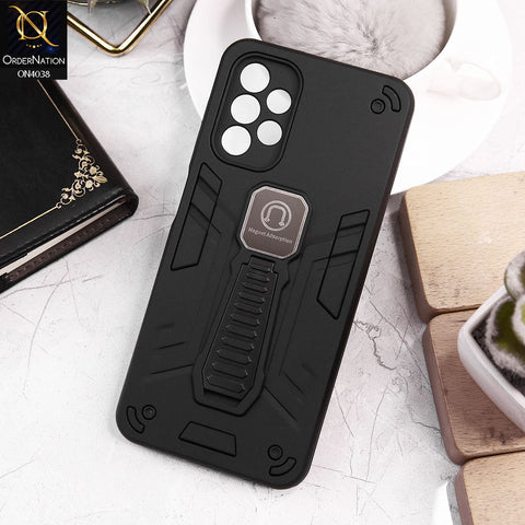 Samsung Galaxy A52s 5G Cover - Black - Luxury Hybrid Shockproof Magnet Adsorption Stand Case