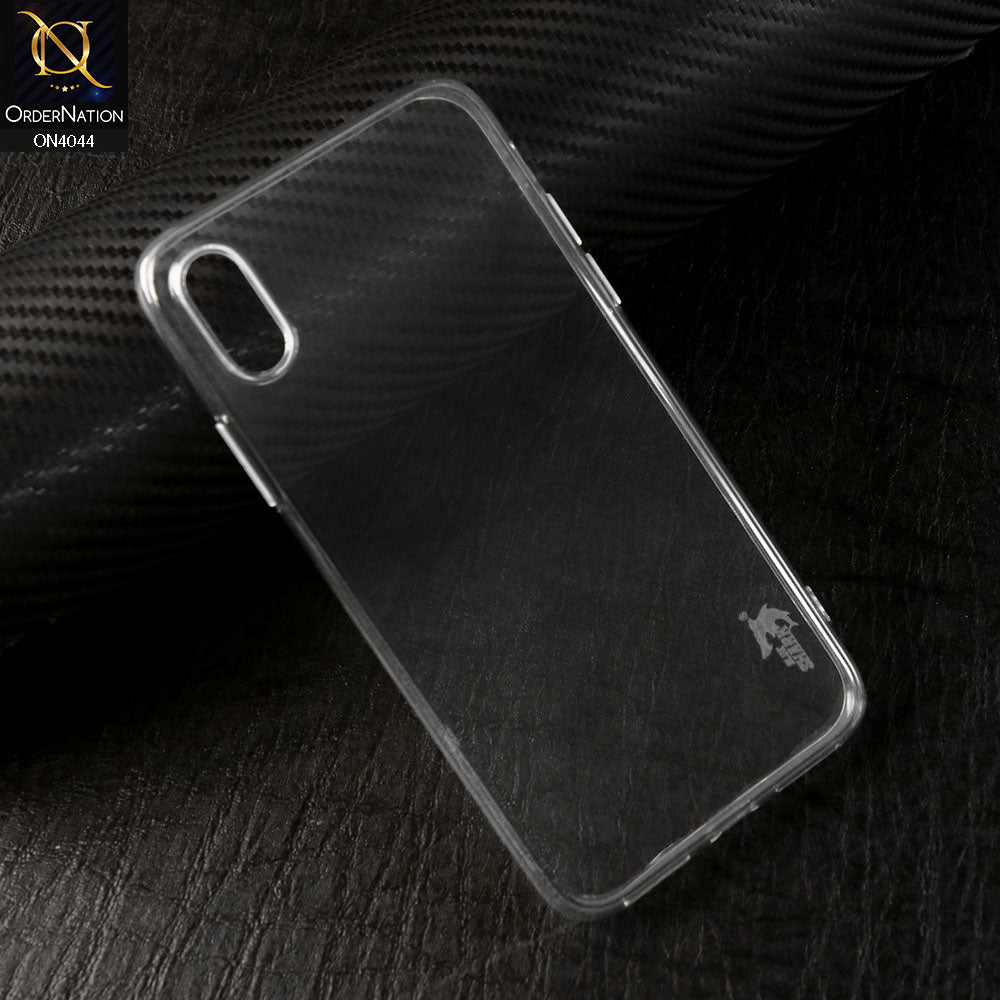 iPhone XS / X Cover - Transparent - Soft Silicone + TPU case with Camera Bumper Protection