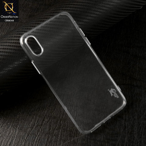 iPhone XS / X Cover - Transparent - Soft Silicone + TPU case with Camera Bumper Protection