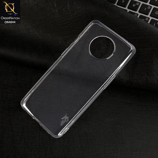OnePlus 7T - Transparent - Soft Silicone + Tpu case with Camera Bumper Protection