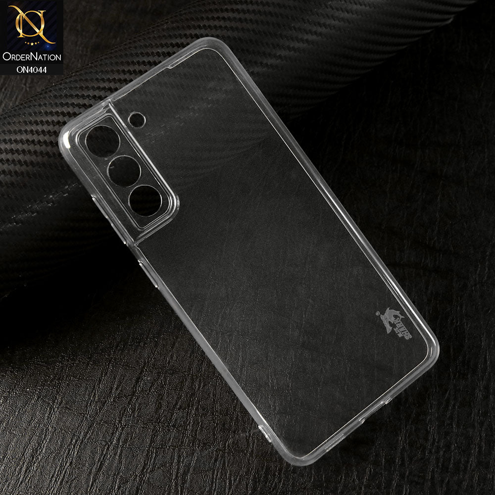 Samsung Galaxy S21 FE 5G Cover - Transparent - Soft Silicone + TPU case with Camera Bumper Protection
