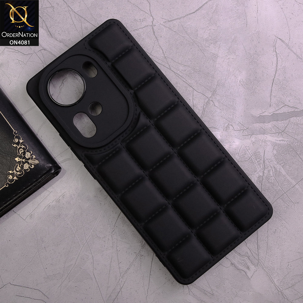Oppo Reno 11 Cover - Black - New Soft Silicon Fashion Case With Fancy Camera Ring & Logo Hole