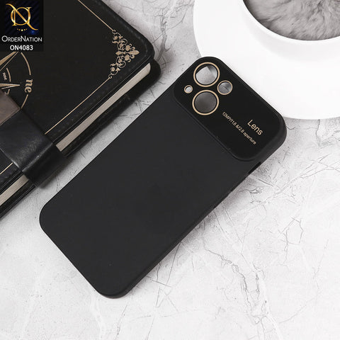 iPhone 14 Cover - Black - Glass Lense Ultra Camera Protection Soft Silicon Case
