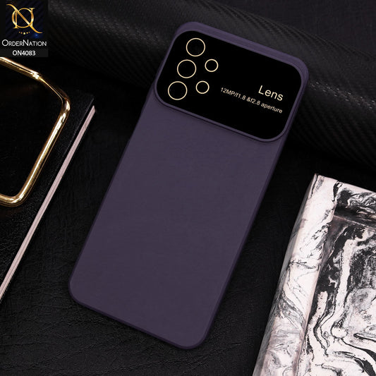 Samsung Galaxy A13 Cover - Purple - Glass Lense Ultra Camera Protection Soft Silicon Case