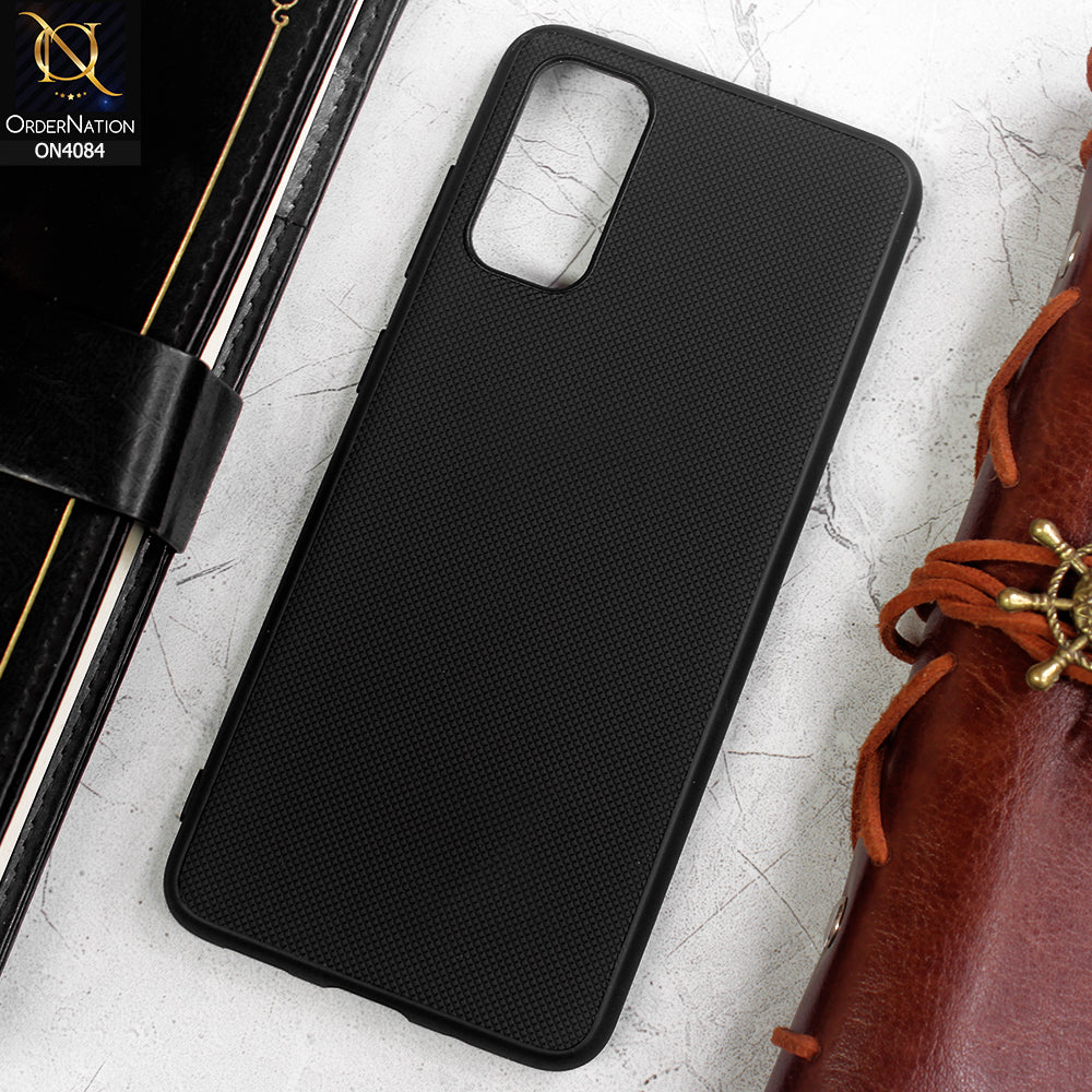 Samsung Galaxy S20 Cover - Black -  New Carbon Fiber Texture Camera Protection Soft Silicon Case