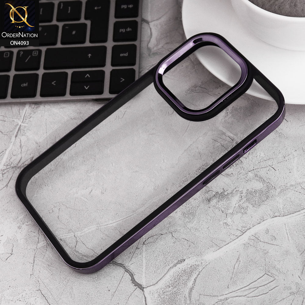 iPhone 14 Pro Cover - Deep Purple - New Skin 2 Imported High Quality Material & Sophisticated Craft Anti-Scratch and Anti-Shock Soft Case