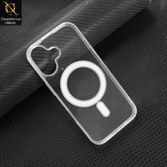 iPhone 17  Cover -Transparent - New Premium Quality Soft Bordered  Clear Case With MagSafe