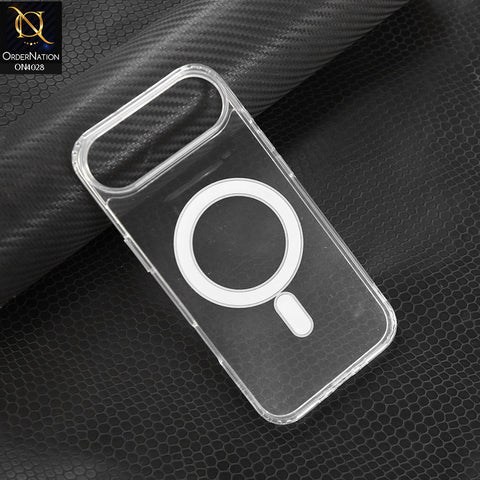 iPhone 17 Air  Cover -Transparent - New Premium Quality Soft Bordered  Clear Case With MagSafe