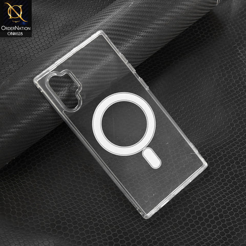 Samsung Galaxy Note 10 Plus Cover -Transparent - New Premium Quality Soft Bordered  Clear Case With MagSafe