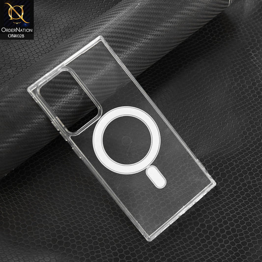 Samsung Galaxy S20 FE  Cover -Transparent - New Premium Quality Soft Bordered  Clear Case With MagSafe