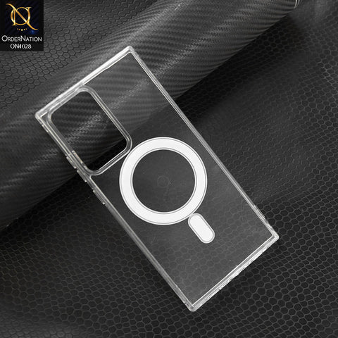 Samsung Galaxy S20 FE  Cover -Transparent - New Premium Quality Soft Bordered  Clear Case With MagSafe