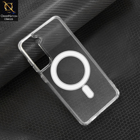 Samsung Galaxy S21 FE 5G Cover -Transparent - New Premium Quality Soft Bordered  Clear Case With MagSafe