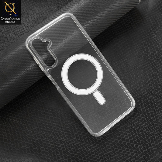 Samsung Galaxy A14 5G Cover -Transparent - New Premium Quality Soft Bordered  Clear Case With MagSafe