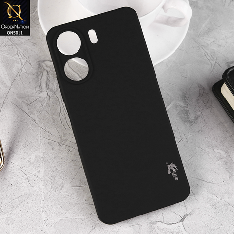 Xiaomi Redmi 13C - Black -  Soft Silicone + Tpu case with Camera Bumper Protection
