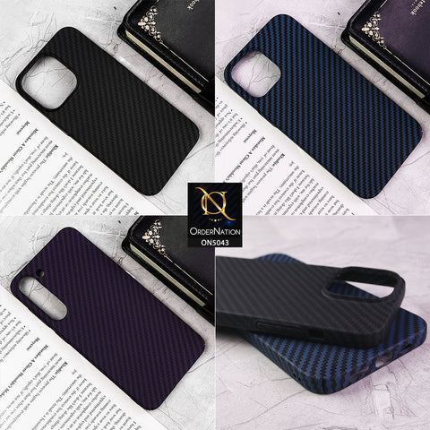 Samsung Galaxy S21 5G - Black - Carbon Series - Carbon Fiber Protective Shell Hard Case