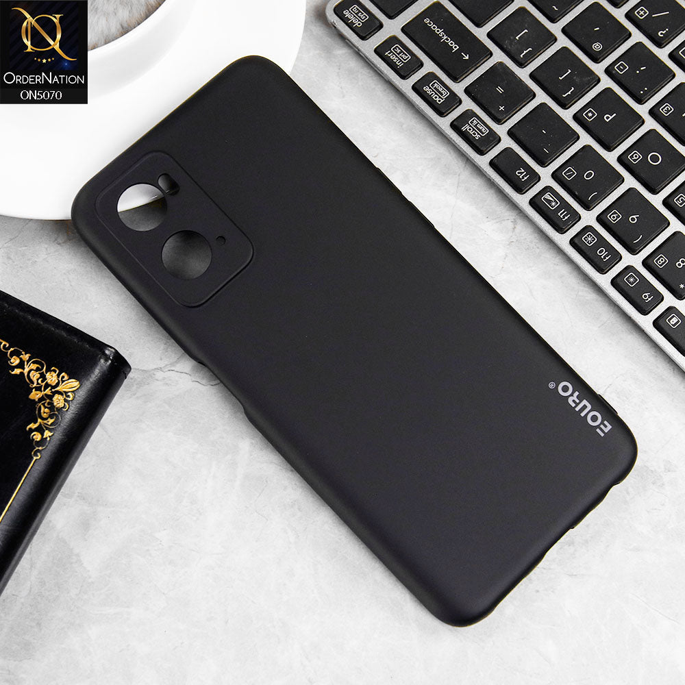 Oppo A36 Cover - Black - New Liquid Silicone Soft TPU Case With Camera Protection