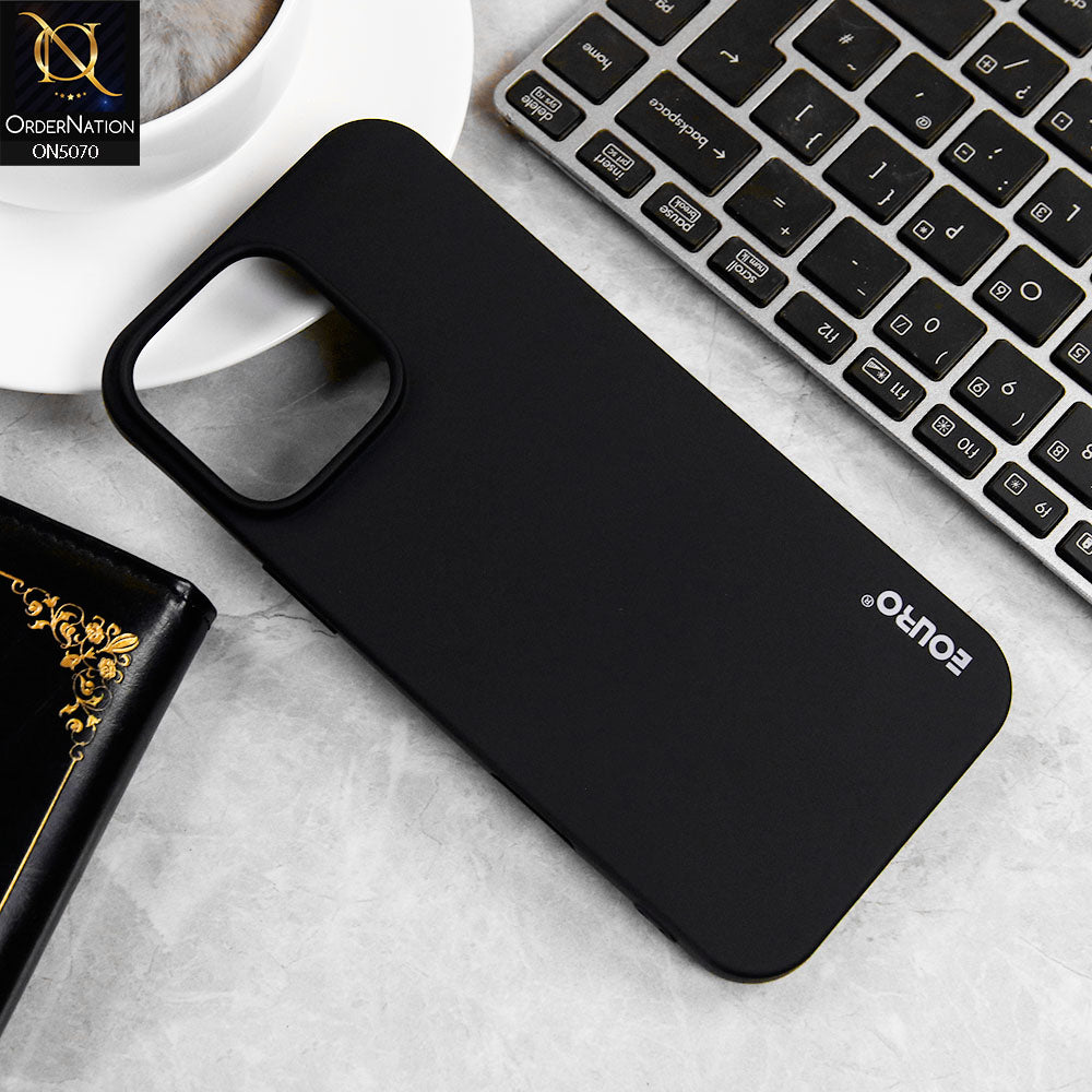 iPhone 16 Pro Max Cover - Black - New Liquid Silicone Soft TPU Case With Camera Protection