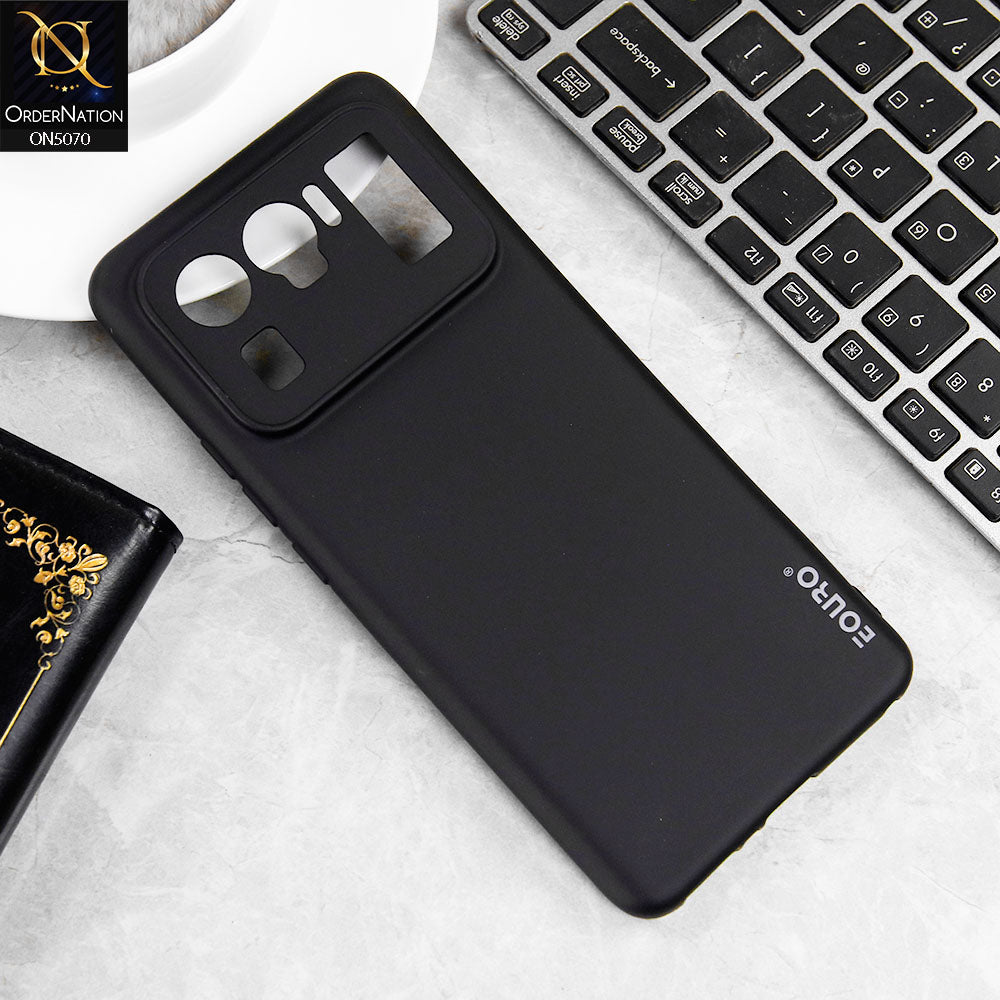 Xiaomi Mi 11 Ultra Cover - Black - New Liquid Silicone Soft TPU Case With Camera Protection