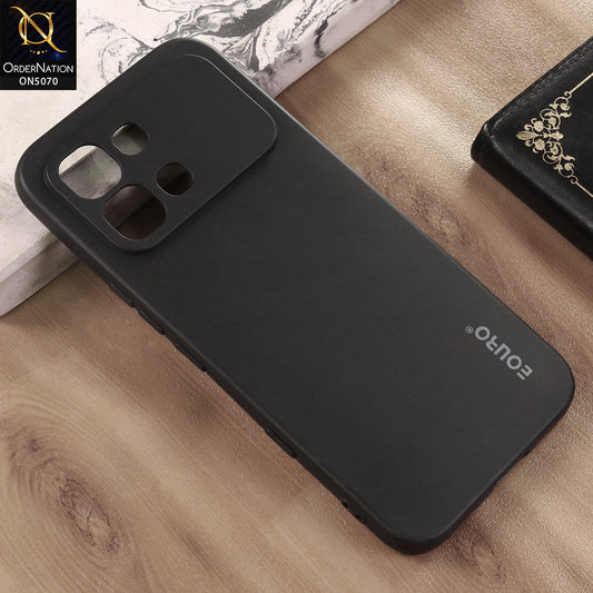 Infinix Note Edge Cover - Black - Premium Shockproof Matte Silicone Phone Case with Camera Protection