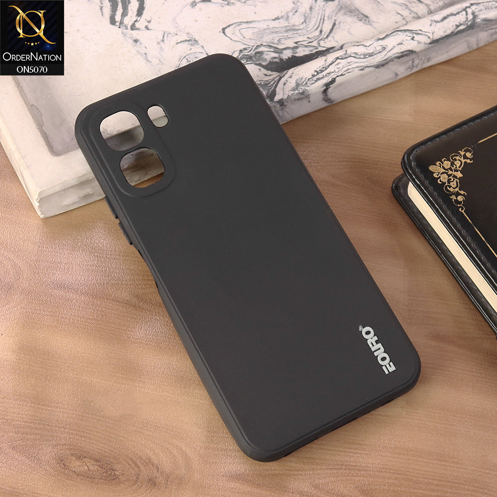 Oppo A6v Cover - Black - Premium Shockproof Matte Silicone Phone Case with Camera Protection