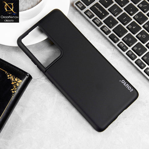 Samsung Galaxy S21 Ultra  Cover - Black - New Liquid Silicone Soft TPU Case With Camera Protection